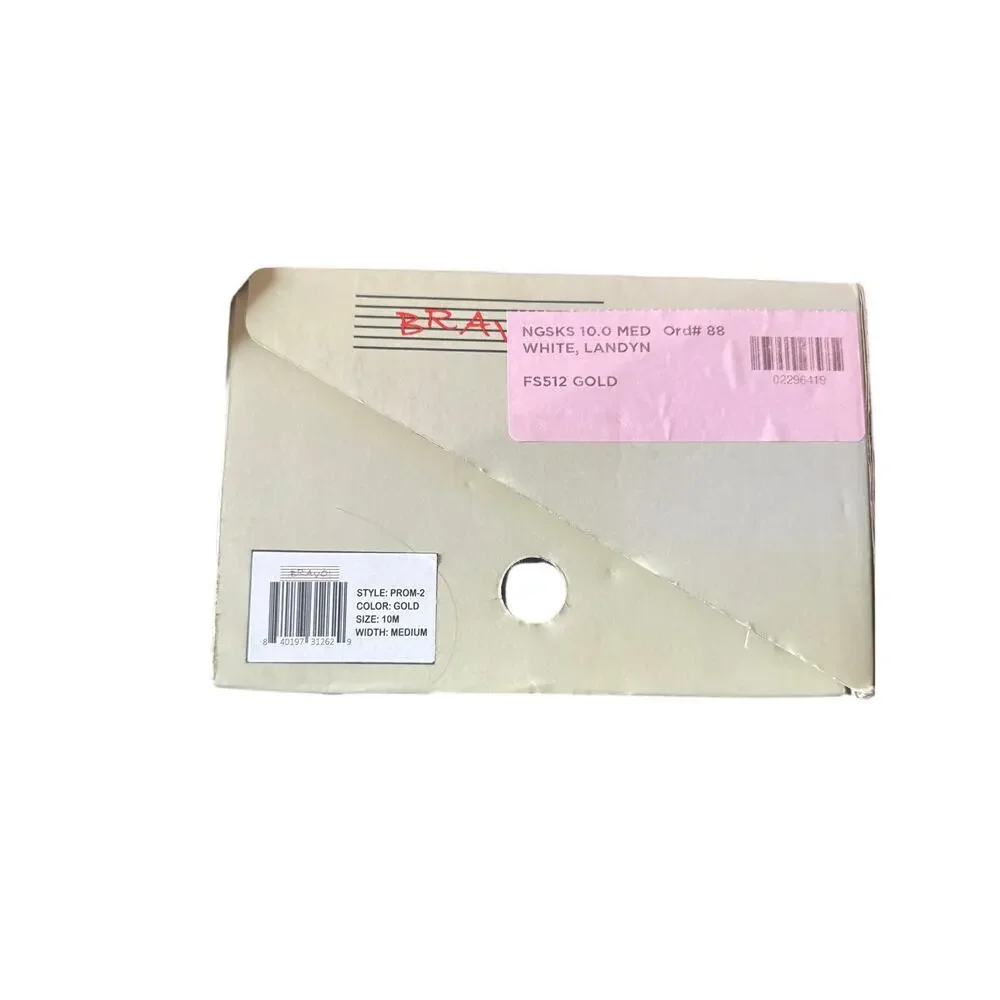 Bravo Men's Size 10 Gold Sparkle Loafers - Picture 3 of 9